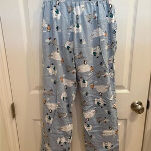 Men’s Blue Polar Bear Pajama Pants